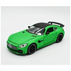Машинка металлическая инерционная Mercedes-Benz GT63 AMG (зеленая) 1:24 XLG