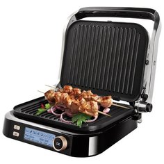 Гриль REDMOND SteakMaster RGM-M825P, серебристый/черный
