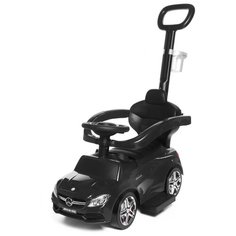 Каталка-толокар Babycare Mercedes-Benz AMG C63 Coupe (639 кожаное сиденье, резиновые колеса) черный