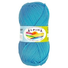 Пряжа Alpina Tommy, 100% микнес, 10*50 г, 138 м+-7 м, №030, ярко- голубой