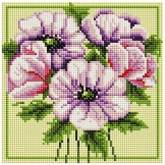 Алмазная мозаика Белоснежка 376- ST- S Чудесные цветы