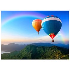 Набор алмазной мозаики "Воздушные шары", размер 50х36 см, 55 цветов Яркие Грани