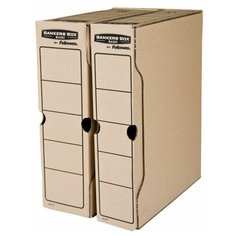 Короб архивный с клапаном А4 (260х325 мм), 100 мм, до 850 листов, FELLOWES Bankers Box "Basic", FS-00102