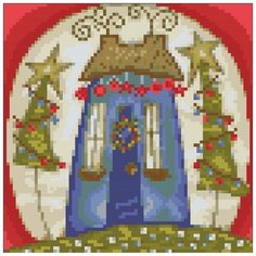 Набор алмазной мозаики "Под Новый Год", размер 20х20см, 22 цвета Яркие Грани