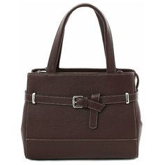 Сумка женская 114 Афина коричневая флотер Afina