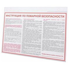 Подставка настенная для рекламных материалов горизонтальная (297х210 мм), А4, BRAUBERG, 290427