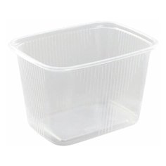 Юпласт Одноразовый контейнер 350 мл, комплект 100 шт без крышки, 108х82 мм, прозрачные, пп, юпласт, юупм2586