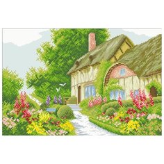 Алмазная мозаика Яркие Грани "Милый дворик" (DS110), размер 50х34см, 44 цвета