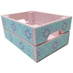 Набор алмазной мозаики "Нежность. Декор для ящика", размер 23х31х15 см, 4 цвета Яркие Грани