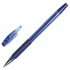 Ручка шариковая масляная с грипом PENTEL (Япония) "Feel it!", синяя, трехгранная, узел письма 0,5 мм, BX485-C
