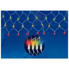 Гирлянда Uniel сетка 06731 (420 х 70 см), 70 х 70 см, 320 ламп, разноцветный/прозрачный провод