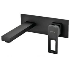 Смеситель для раковины (умывальника) Gappo G1017-16 черный матовый
