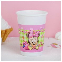 Стаканы пластиковые «Малышка Минни», 200 мл, набор 8 шт. Procos