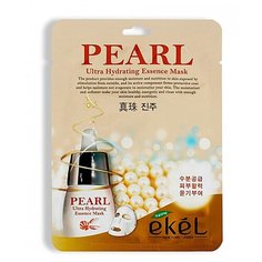 EKEL Маска для лица тканевая с жемчугом. Essence mask pearl, 25 гр.