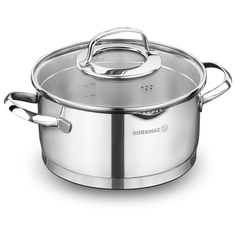 Кастрюля Korkmaz Steama A1992, 5.5 л, стальной