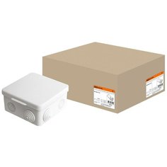 Распаячная коробка ОП 100х100х55мм, крышка, IP54, 8вх. TDM SQ1401-0113
