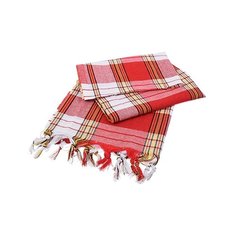 Традиционное турецкое полотенце "Пештемаль" для бани 80х180 см, красное "Банные штучки" / 6