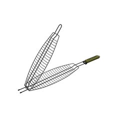 BOYSCOUT Решетка-гриль для рыбы большая с АНТИПРИГАРНЫМ покрытием 65(+5)x42x15x3,5 cм / 12