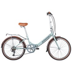 Подростковый городской велосипед Novatrack Aurora 24 6 (2020) голубой (требует финальной сборки)