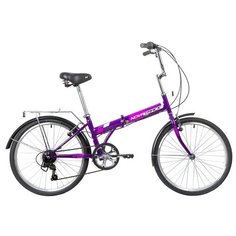 Велосипед NOVATRACK 24" складной, фиолет., TG, 6ск