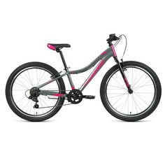 Велосипед FORWARD JADE 24 1.0 алюм. серый/розовый