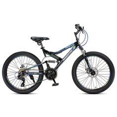 Велосипед SENSOR 24 ULTRA M2414-2 (чёрно-синий) Maxx Pro