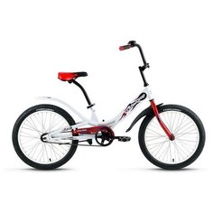 Велосипед FORWARD SCORPIONS 1.0 20" 1 ск. бел/крас