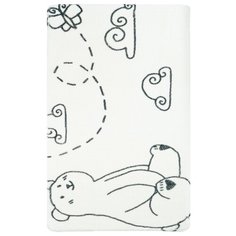 Коврик для ванной Fixsen Teddy Air 1-ый, FX-6001T, белый, 50х80см