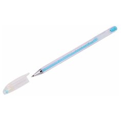 CROWN Ручка гелевая Hi-Jell Pastel, 0.8 мм HJR-500P, голубой цвет чернил