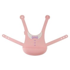 Little Angel Нагрудник с застежкой на спине, LA1326, розовый