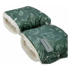 Муфты на ручку коляски AMAROBABY Snowy Travel Зверята, хаки