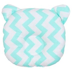 Подушка Amarobaby First Pillow 22 см зигзаг мята