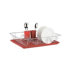 Сушилка для посуды ZEIDAN Z-1169 красная
