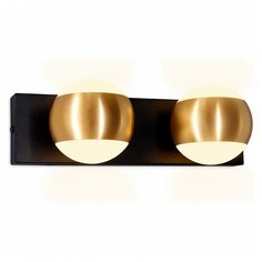 Спот Ambrella Wall 16 FW575/2 SBK/GD черный песок/золото G9 max 40W 260*70*85