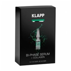 Сыворотка для лица Klapp Power Effect Bi-Phase Serum +Collagen, с коллагеном, 3 шт х 1 мл