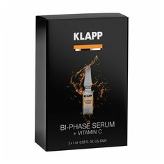 Сыворотка для лица Klapp Power Effect +Vitamin C двухфазная, с витамином С, 3 шт х 1 мл