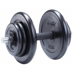 Гантель разборная обрезиненная в коробке DB-712, 16 кг Starfit