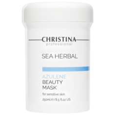 Маска для лица Christina Sea Herbal Beauty Mask Azulene For Sensitive Skin Азулен на основе морских трав, для чувствительной кожи, 250 мл