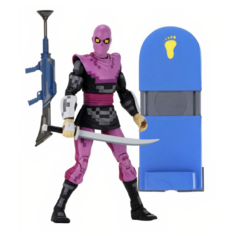 Фигурка Черепашки-Ниндзя - Солдат клана Фут розовый (18 см) Neca