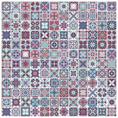 Набор алмазной вышивки "Стол Изразцы", размер 53,75х53,75см, 9 цветов Яркие Грани