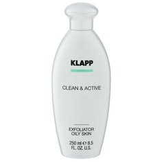 Тоник-эксфолиатор для лица Klapp Clean & Active Exfoliator Oily Skin для жирной кожи, 250 мл