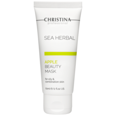 Маска для лица Christina Sea Herbal Beauty Mask Apple For Oily and Combination Skin Яблоко, на основе морских трав, для жирной и комбинированной кожи, 60 мл