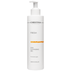 Гель для умывания Christina Fresh AHA Cleansing Gel For All Skin Types, pH 2.6-3.6 очищающий, с фруктовыми кислотами, для всех типов кожи, 300 мл
