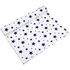 Пеленка ситцевая Amarobaby Emotion Звезды синие