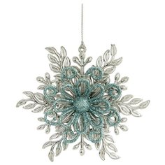 Елочное украшение из полипропилена "Пушинка в голубом", 12*10,5*3см Феникс Present