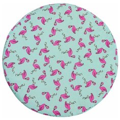 Amarobaby Простыня на резинке круглая Фламинго 75 х 75 х 12 см мята