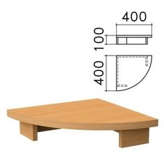 Подставка под монитор "Монолит", 400х400х100 мм, цвет бук бавария, ПМ03.1