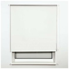 Штора рулонная светонепроницаемая (Блэкаут) BRABIX 160х175 см, белый/серебро, 606021