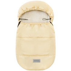 Конверт зимний меховой AMAROBABY Песочный, 85 см.