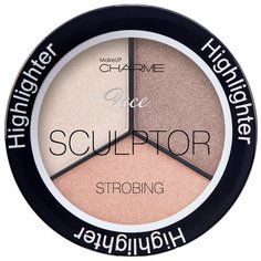 Charme Палетка хайлайтеров 3 в 1, 6 шт, 14 Летнее сияние